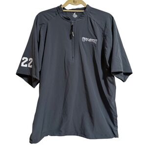 Champro Mens Avalanche Quarter Zip Short Sleeve Pullover Gray Size‎ M